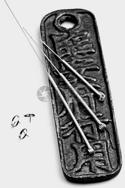 针灸针治疗黑色治愈金属工作室白色工具卫生康复图片