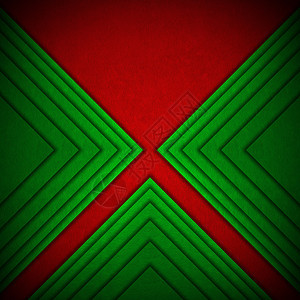 红色和绿色天鹅绒摘要背景奢华材料织物纺织品线条浪漫乐队阴影正方形柔软度图片