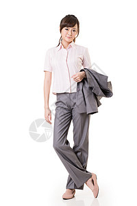 亚洲亚洲商业妇女白色休息女士职业工作魅力人士成人商务外套图片