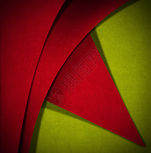 红色和绿色天鹅绒摘要背景柔软度三角形织物纤维材料正方形纺织品奢华阴影线条图片