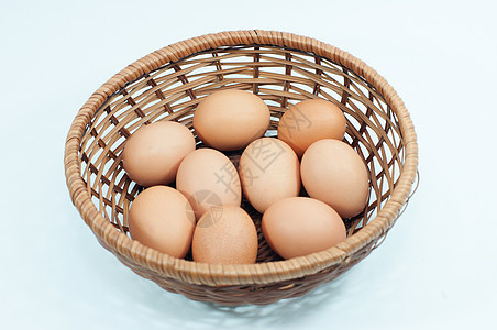 鸡蛋在篮子中食物炒饭午餐图片