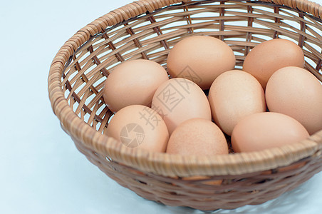 鸡蛋在篮子中午餐食物炒饭图片