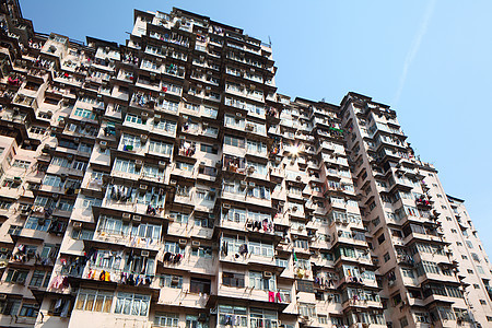 香港的旧建筑住宅人口建筑学民众公寓城市贫困住房生活市中心图片