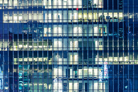 夜间现代建筑窗户建筑学房子玻璃市中心技术公司景观城市商业图片