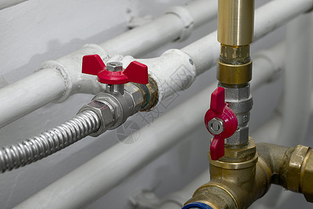 暖热管道气体家庭器具活力工业力量金属管子房子锅炉图片