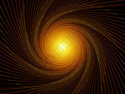 碎形沉积安排光束装饰品黄色运动螺旋涡流渲染辐射漩涡旋转图片