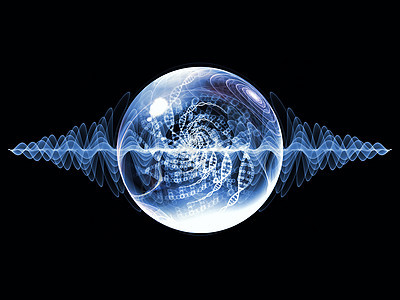 虚拟波粒子数学物理插图艺术品元素药品缩影原子科学生物学图片