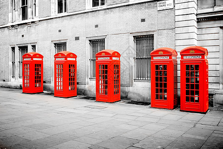 伦敦红色电话盒花园旅游生活摊位盒子英语文化街道城市旅行背景图片