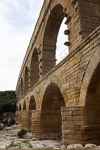 罗马建造的水渠建筑学石头石方风景假期吸引力废墟建筑拱门旅游图片