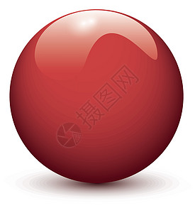 红光球红色白色玻璃插图绿色台球按钮几何学热点塑料图片