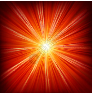 恒星爆发红火和黄火 EPS 10辉光黄色红色白色射线星星激光光环宇宙圆形图片
