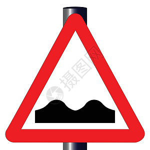 道路交通信号不均危险白色警察运输插图圆形警告三角形路标车辆图片