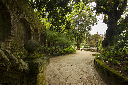 公园 葡萄牙辛特拉历史性观光历史花园纪念碑旅行吸引力小路旅游石头图片
