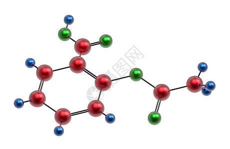 阿司匹林分子背景图片