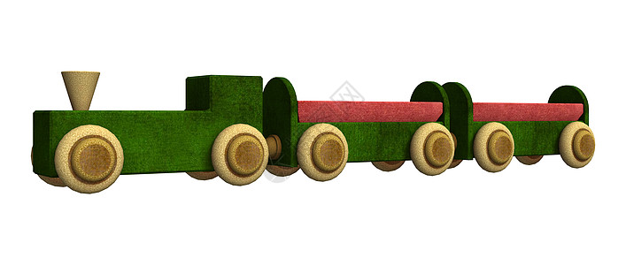 玩具火车车轮运输车辆铁路童年插图礼物乐趣白色绿色背景图片