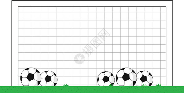 卡通足球目标分数玩家插图活动游戏场地男人联盟运动运动员背景图片