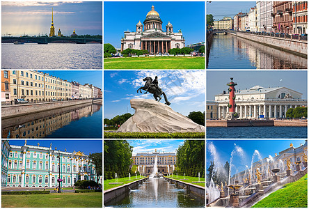 圣彼得堡建筑学堡垒城市景观大教堂极光血管运河柱子喷泉图片