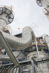 石油和化工工厂炼油塔管子金属管道工业植物技术石化专区产品背景图片