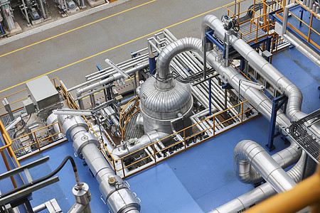 产品中的管道线是化工厂的专区金属技术管子石化工厂工业植物背景图片