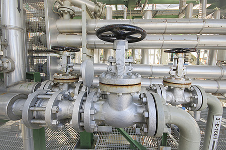 手动阀门金属工业燃料技术化学品制造业气体管子工厂蓝色图片