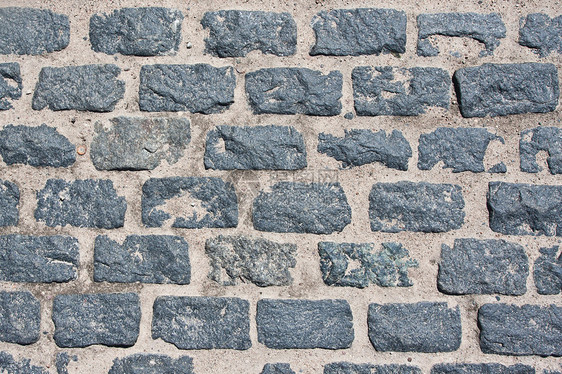 铺石路路面建筑学灰色地面鹅卵石花岗岩正方形石头岩石人行道图片