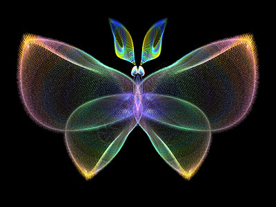孤立的蝴蝶几何学昆虫科学插图动物设计宏观渲染数学森林图片