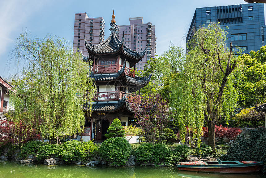 温妙孔子寺朝台建筑学花园目的地寺庙房子地标孔庙地方文化池塘图片