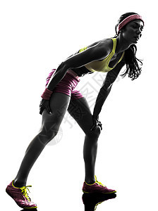 妇女跑步 运行疼痛肌肉抽筋图片