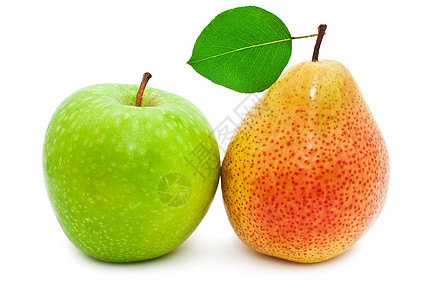 梨水果饮食白色营养工作室食物小吃叶子红色果味图片