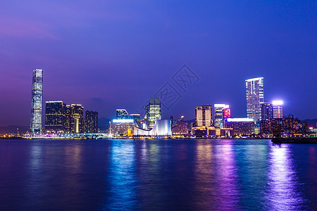 香港九龙天线摩天大楼地标金融景观建筑经济场景风景码头城市图片