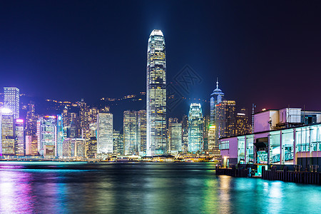 香港市码头摩天大楼渡船市中心地标金融城市经济天际商业图片