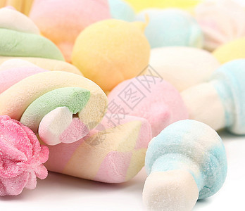 不同多彩的棉花糖背景情况图片
