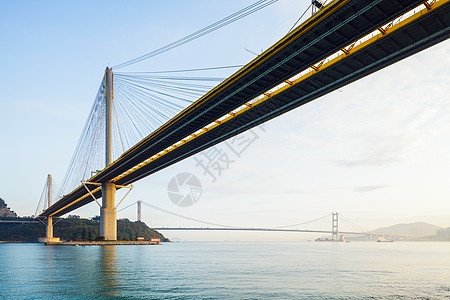 悬吊桥爬坡天空天际通道海岸线海景地标海洋海岸运输图片