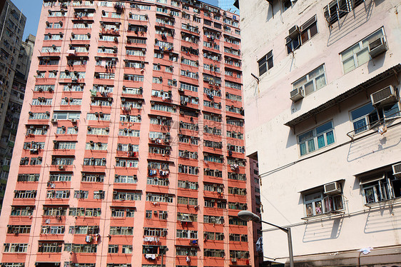 旧住宅楼建筑住房城市民众贫民窟贫困生活建筑学公寓窗户图片