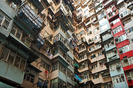 香港的住宅楼群建设人口窗户公寓贫困建筑学建筑城市民众生活贫民窟图片