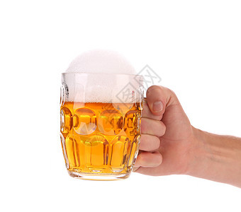 大杯加金啤酒饮料啤酒流动庆典酒吧酒精派对液体玻璃食物图片
