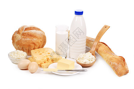 健康早餐产品小屋奶制品小吃面包盘子农场午餐牛奶黄油奶油图片