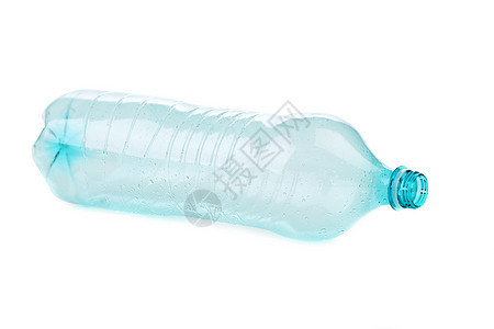 空的塑料瓶打开蓝色液体饮料白色食物瓶子运动矿物图片
