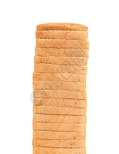 切片白面包堆叠食物粮食谷物棕色面包批量碳水小麦工作室化合物图片