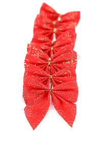 红色打结丝带红蝴蝶领带背景