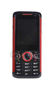 红和黑手机白色电子塑料全球互联网剪裁电话商业通信数据图片