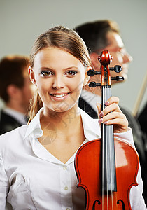 古典音乐 女人肖像女孩交响乐小提琴小提琴手乐队女性音乐家享受男性艺术图片