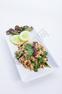 辣味小猪肉饮食香料胡椒沙拉早餐洋葱午餐叶子文化食物图片