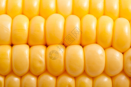 玉米角耳朵爆米花食物营养叶子绿色棒子内核黄色粮食图片
