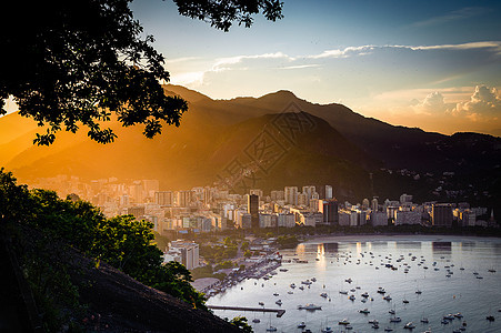 博塔福戈社区结构山脉住宅日落目的地摄影海洋建筑学风景特色图片