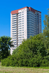 现代公寓楼大楼住宅城市建筑学住房蓝色财产建筑阳台办公室窗户图片
