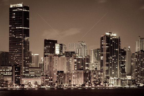 迈阿密市景外观都市旅游目的地旅行城市摩天大楼风光景观水平图片