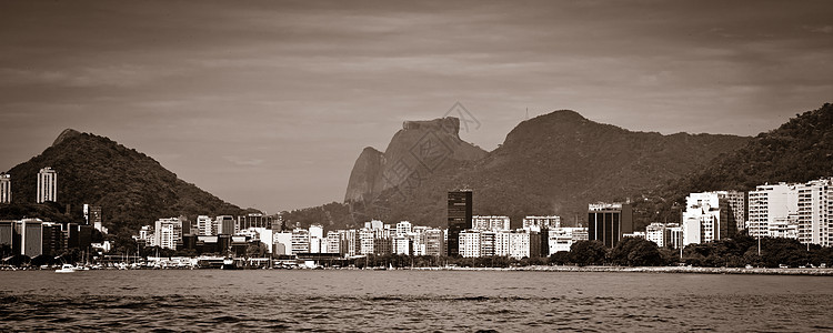 里约热内卢地貌景观建筑丘陵建筑物爬坡城市天际风景摩天大楼海洋地标图片