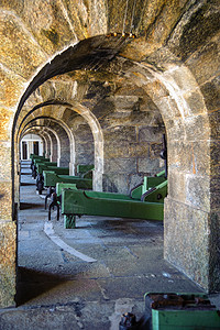 圣克鲁斯堡垒摄影旅游防御拱道建筑要塞地方历史石头外观图片