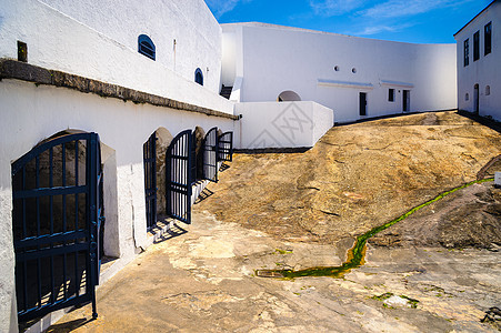 圣克鲁斯堡垒摄影水平历史阴影爬坡目的地建筑防御庭院外观图片
